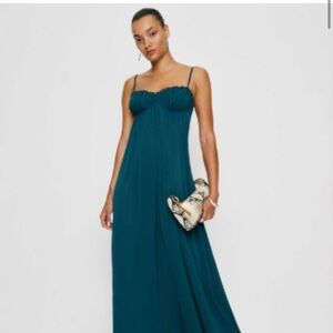 Reformation Cebba Dress Green - Size 2